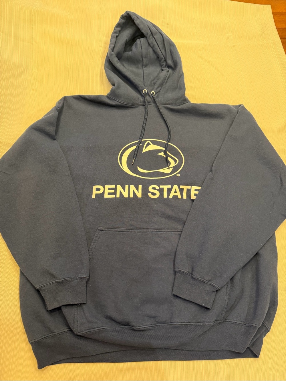 Port and Company Navy Blue Penn State Crewneck Hoodie